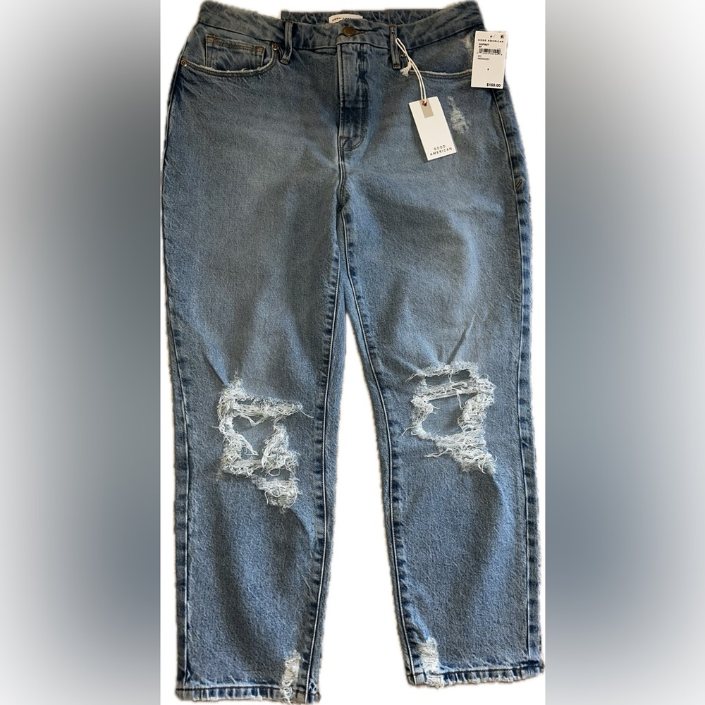 Good American GOOD GIRLFRIEND PETITE JEANS GGP062T Size 8/29 Inseam 25.5"